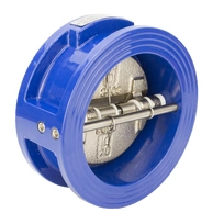 Обратный клапан двухстворчатый межфланцевый REON тип RSV32-T DN80 PN16